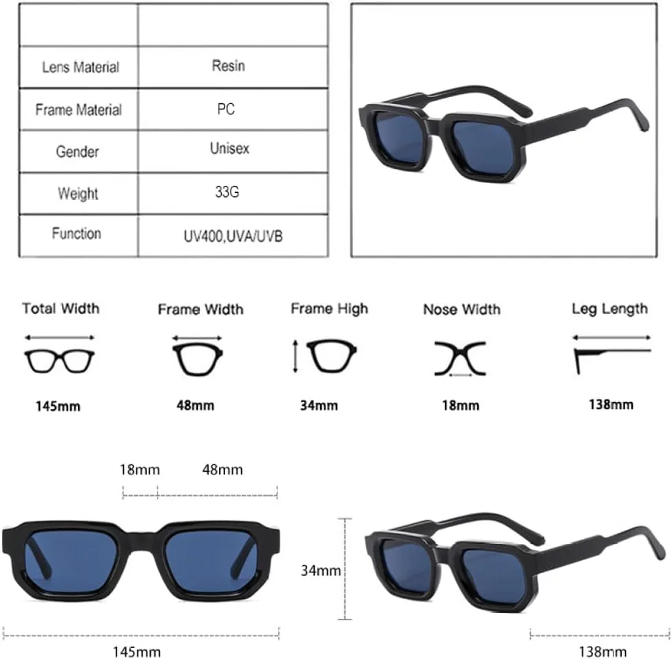 Женские солнцезащитные очки LVTFCO Fashion, защита от УФ-излучения UV400, винтажные, голубые, в стиле панк, мужские солнцезащитные очки, Transparent Gray
Женские солнцезащитные очки LVTFCO Fashion, защита от УФ-излучения UV400, винтажные, голубые, в стиле панк, мужские солнцезащитные очки, Transparent Gray