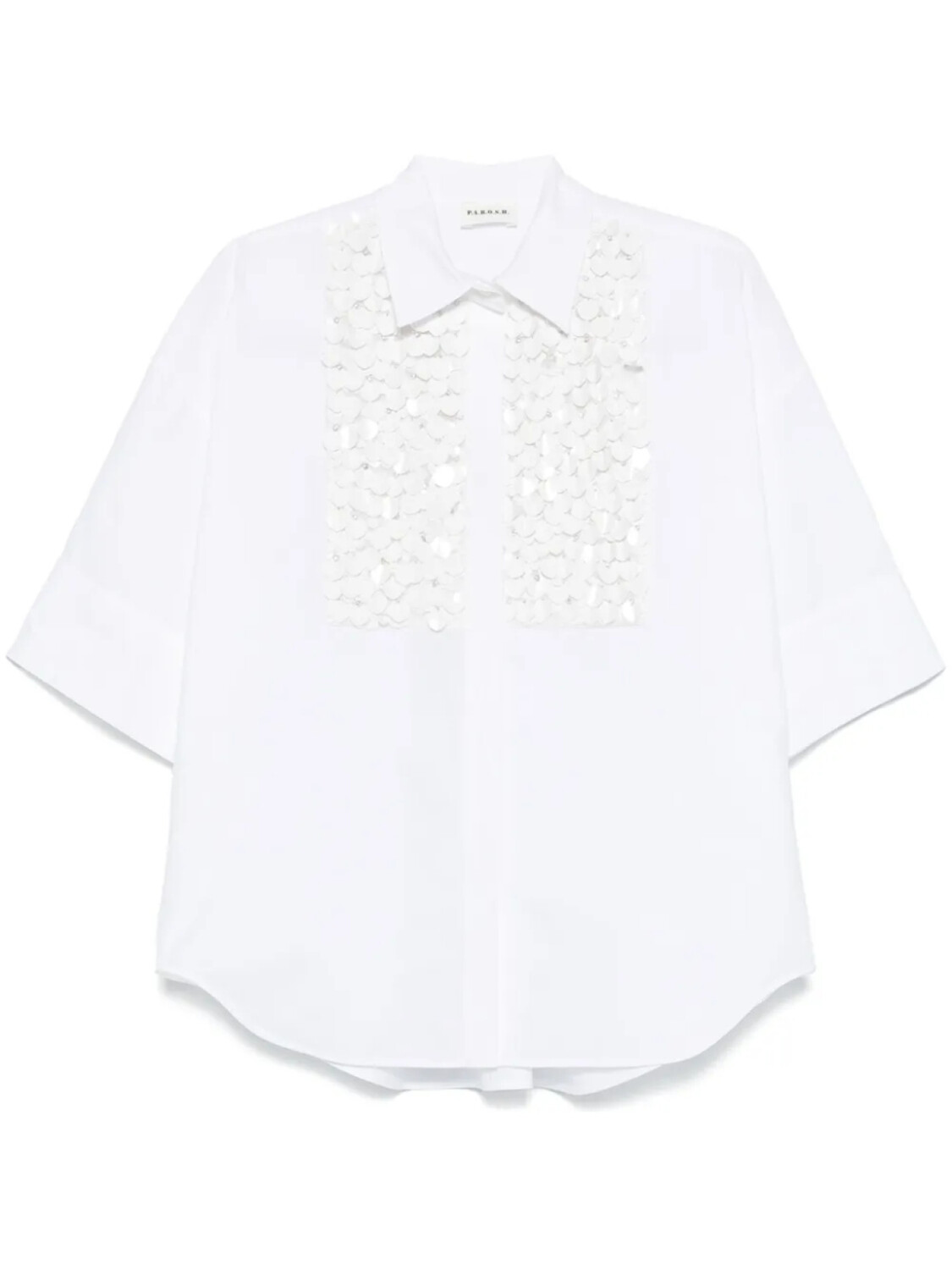 P.A.R.O.S.H. рубашка с пайетками, белый
P.A.R.O.S.H. рубашка с пайетками, белый