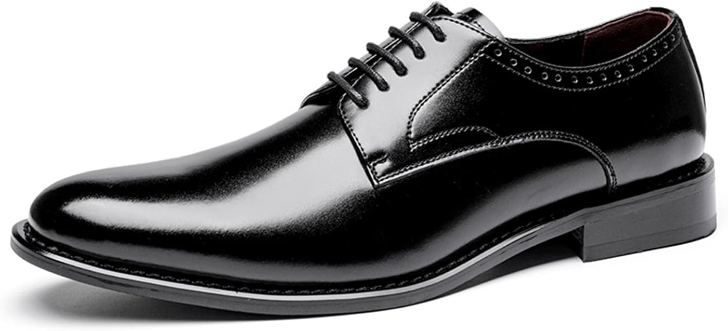 Мужские оксфорды из натуральной кожи с низким каблуком, классический зауженный носок, шнуровка, комфортные, нескользящие, для свадьбы, бизнеса, вечеринок и повседневной носки Nejkg, черный
Мужские оксфорды из натуральной кожи с низким каблуком, классический зауженный носок, шнуровка, комфортные, нескользящие, для свадьбы, бизнеса, вечеринок и повседневной носки Nejkg, черный