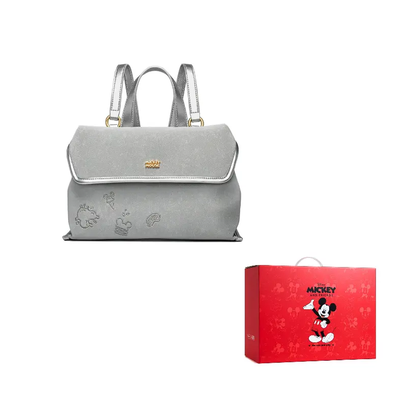 Disney Микки серия женский рюкзак через плечо из полиуретана розовый серебристый экрю, Silver 
Disney Микки серия женский рюкзак через плечо из полиуретана розовый серебристый экрю, Silver