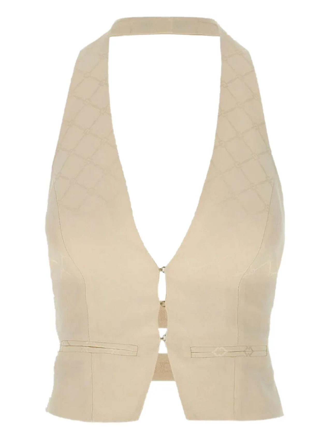 Топ с халтернеем Elisabetta Franchi, нейтральный
Топ с халтернеем Elisabetta Franchi, нейтральный