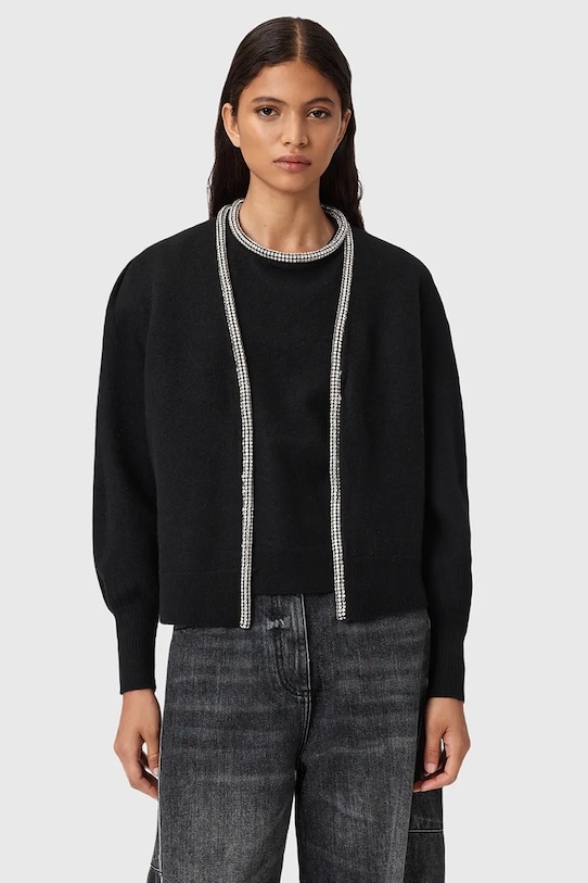 Шерстяной кардиган ODELL Allsaints, черный
Шерстяной кардиган ODELL Allsaints, черный