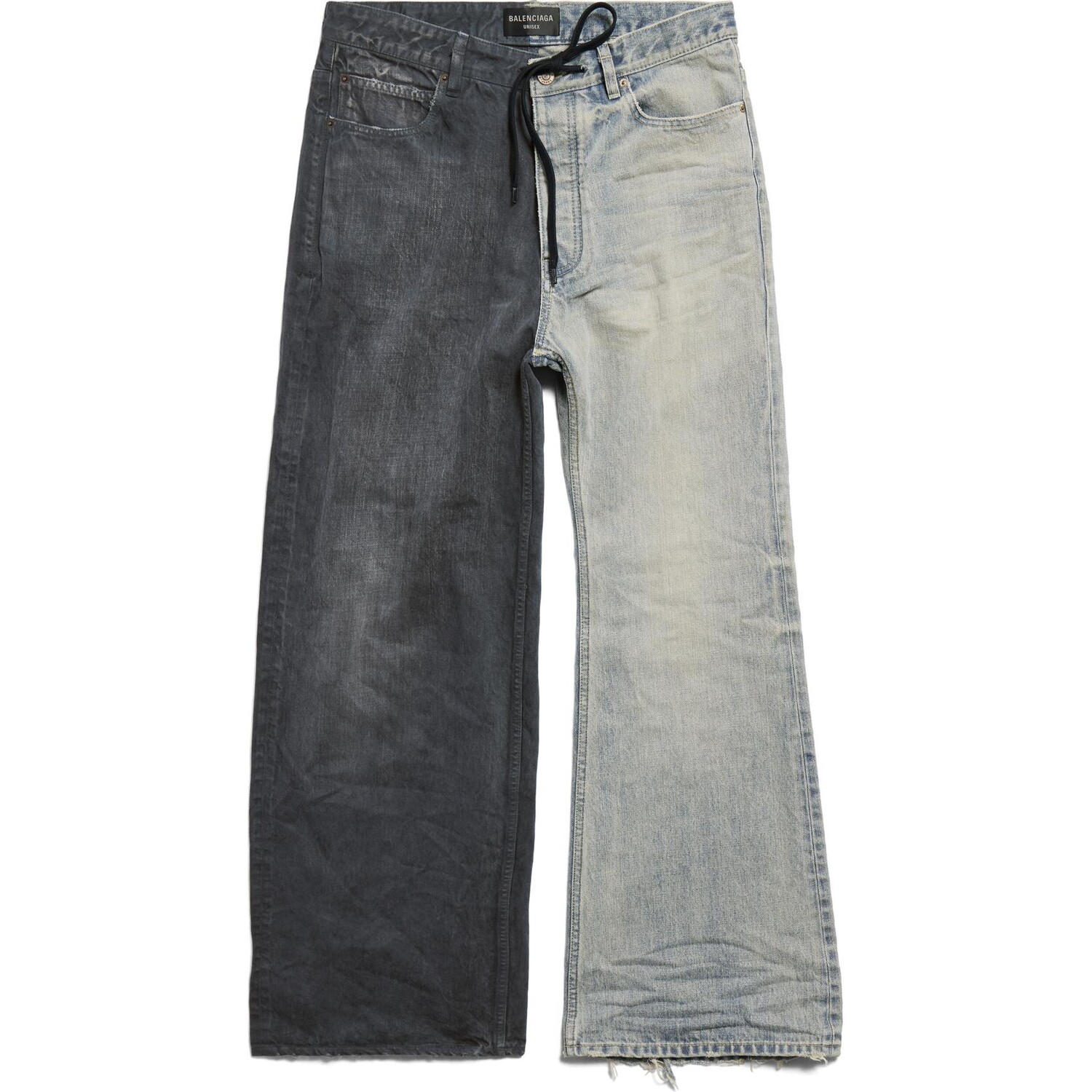 Осень-зима 24 Fifty-Fifty с асимметричной длиной штанины и завязкой на талии Balenciaga, синий
Осень-зима 24 Fifty-Fifty с асимметричной длиной штанины и завязкой на талии Balenciaga, синий