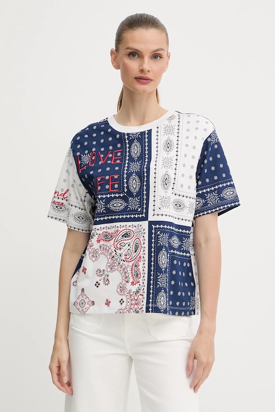 Хлопковая футболка Weekend Max Mara, темно-синий
Хлопковая футболка Weekend Max Mara, темно-синий