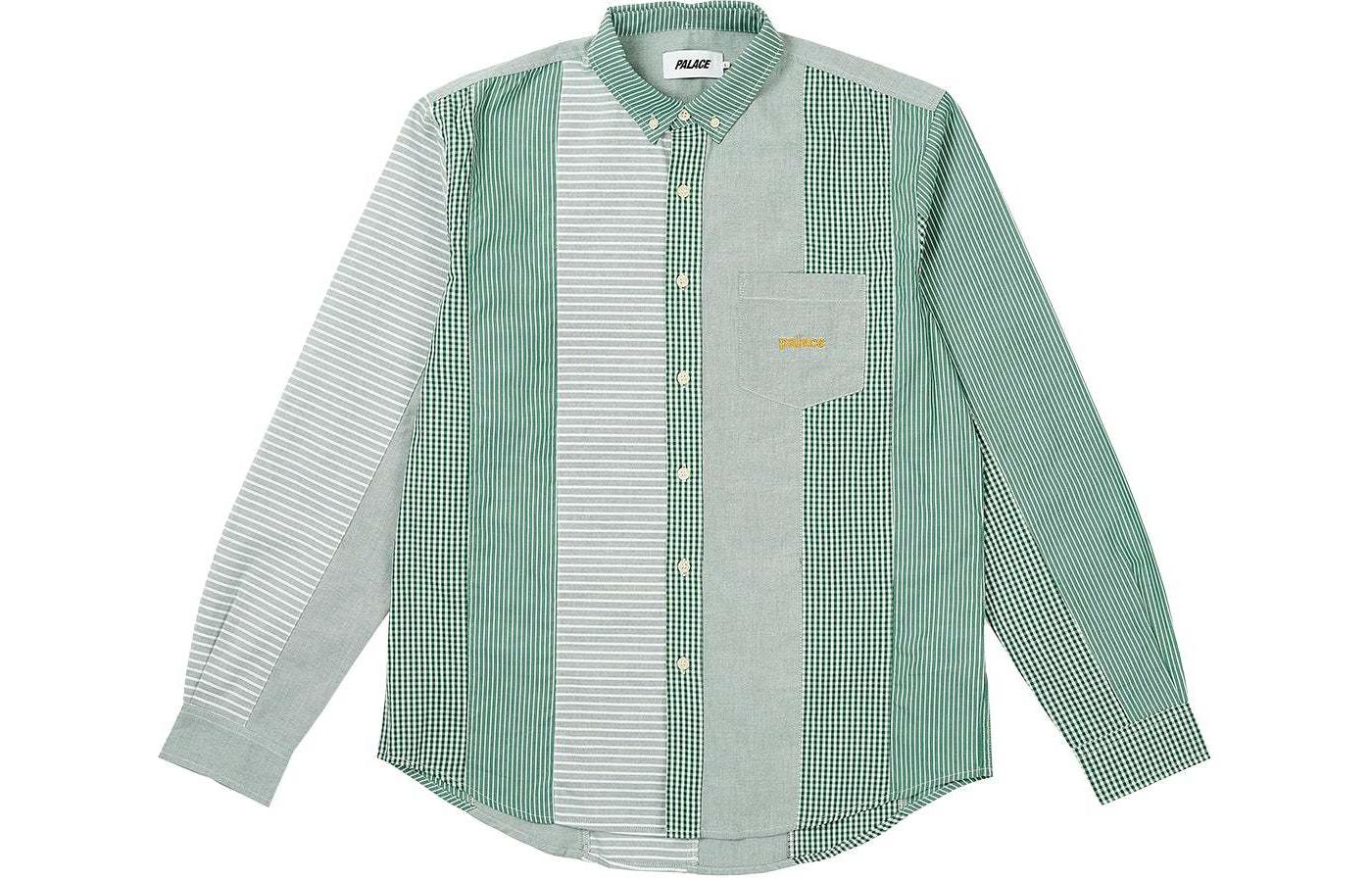 Рубашка в стиле пэчворк с полосками PALACE, зеленый
Рубашка в стиле пэчворк с полосками PALACE, зеленый