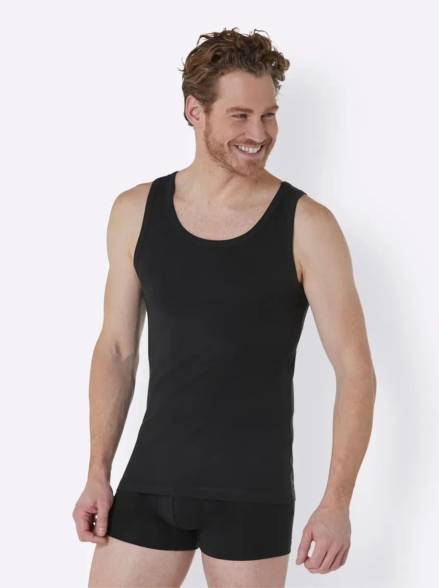 Майка Schiesser (2 шт.), черный
Майка Schiesser (2 шт.), черный