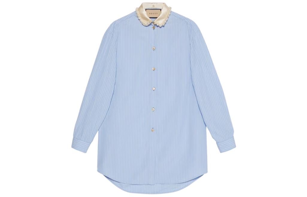 Рубашка женская светло-голубая Gucci
Рубашка женская светло-голубая Gucci