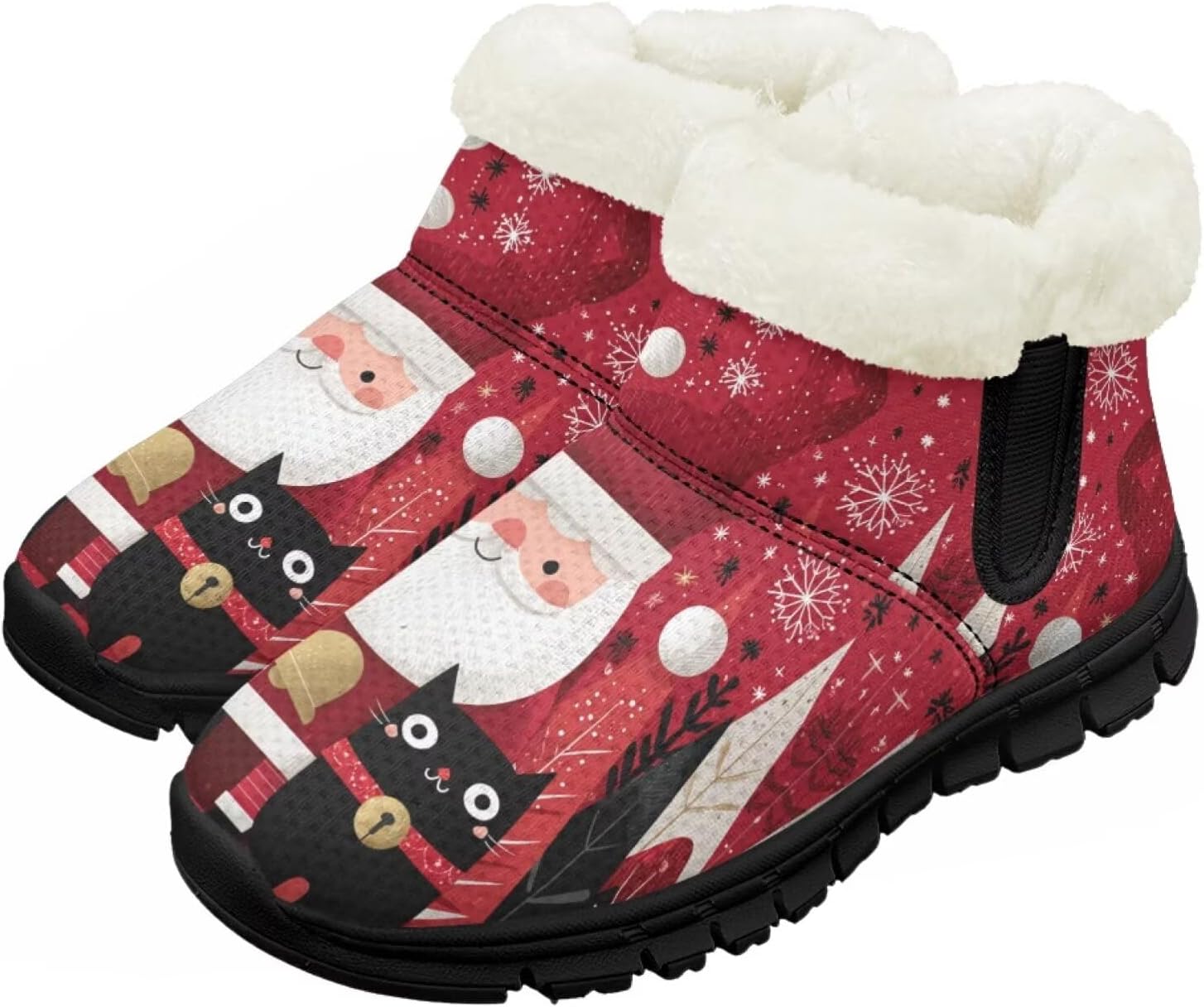 Зимние сапожки для девочек-детей, противоскользящие прогулочные кроссовки с меховой подкладкой, без шнурков, теплые короткие ботинки Pointodoor, Santa Claus Black Cat
Зимние сапожки для девочек-детей, противоскользящие прогулочные кроссовки с меховой подкладкой, без шнурков, теплые короткие ботинки Pointodoor, Santa Claus Black Cat