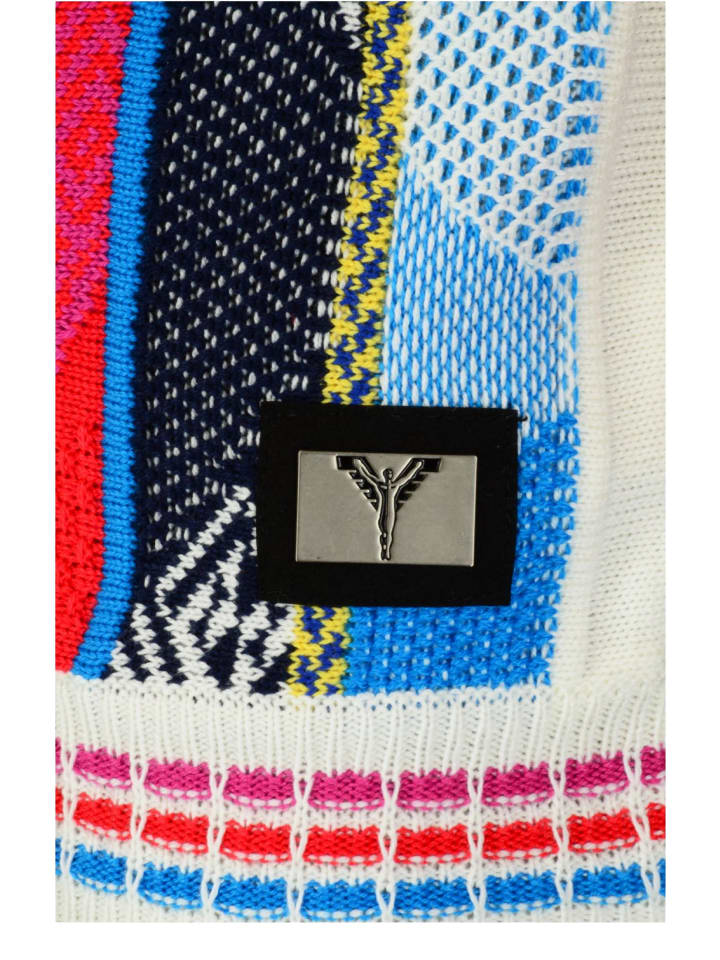 Свитер Carlo Colucci, красно-белый 
Свитер Carlo Colucci, красно-белый