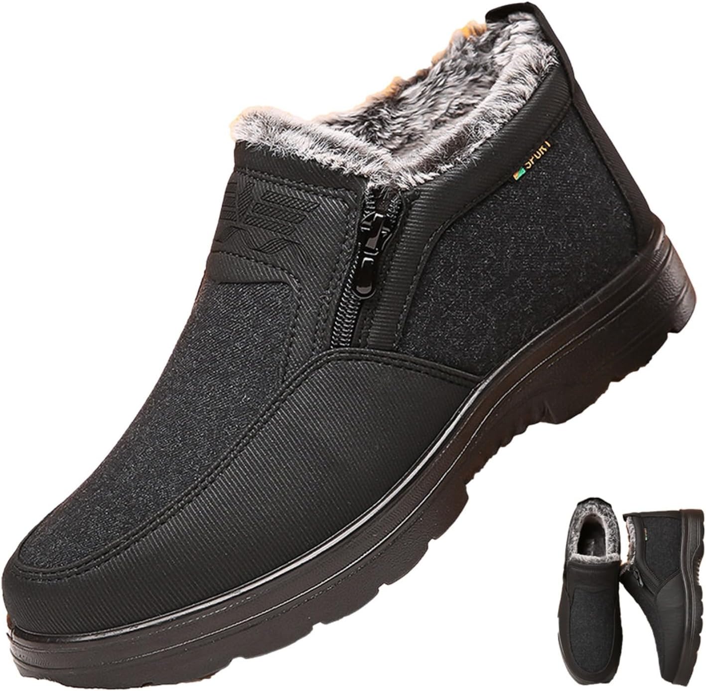 Мужские ортопедические теплые зимние сапоги, термоботинки с противоскользящей подошвой, утолщенные ботинки на флисовой подкладке с боковой молнией Ghtrhsb, черный
Мужские ортопедические теплые зимние сапоги, термоботинки с противоскользящей подошвой, утолщенные ботинки на флисовой подкладке с боковой молнией Ghtrhsb, черный