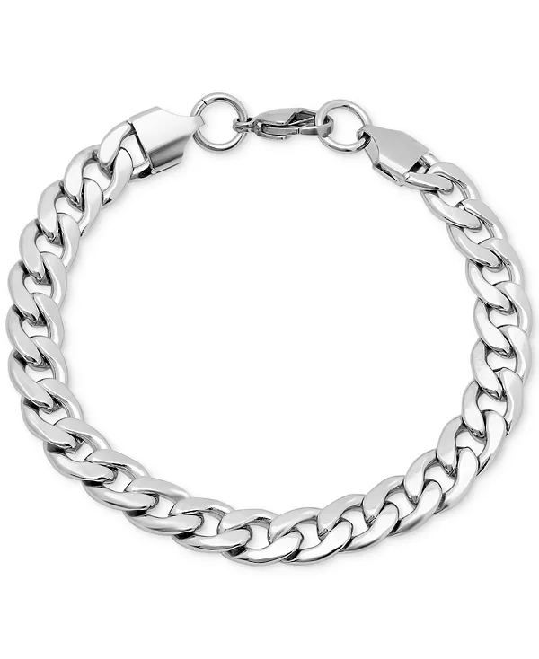 Мужской серебряный кубинский браслет Steeltime, silver
Мужской серебряный кубинский браслет Steeltime, silver