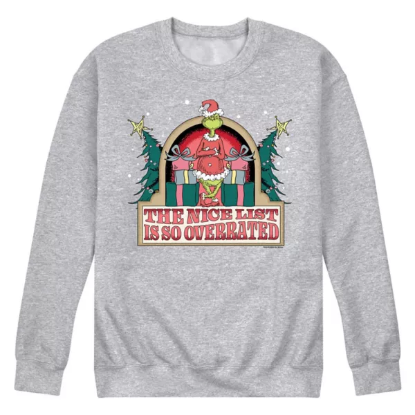 Мужская флисовая толстовка "Доктор Сьюз: Гринч — список хороших переоценен" Licensed Character, серый
Мужская флисовая толстовка "Доктор Сьюз: Гринч — список хороших переоценен" Licensed Character, серый