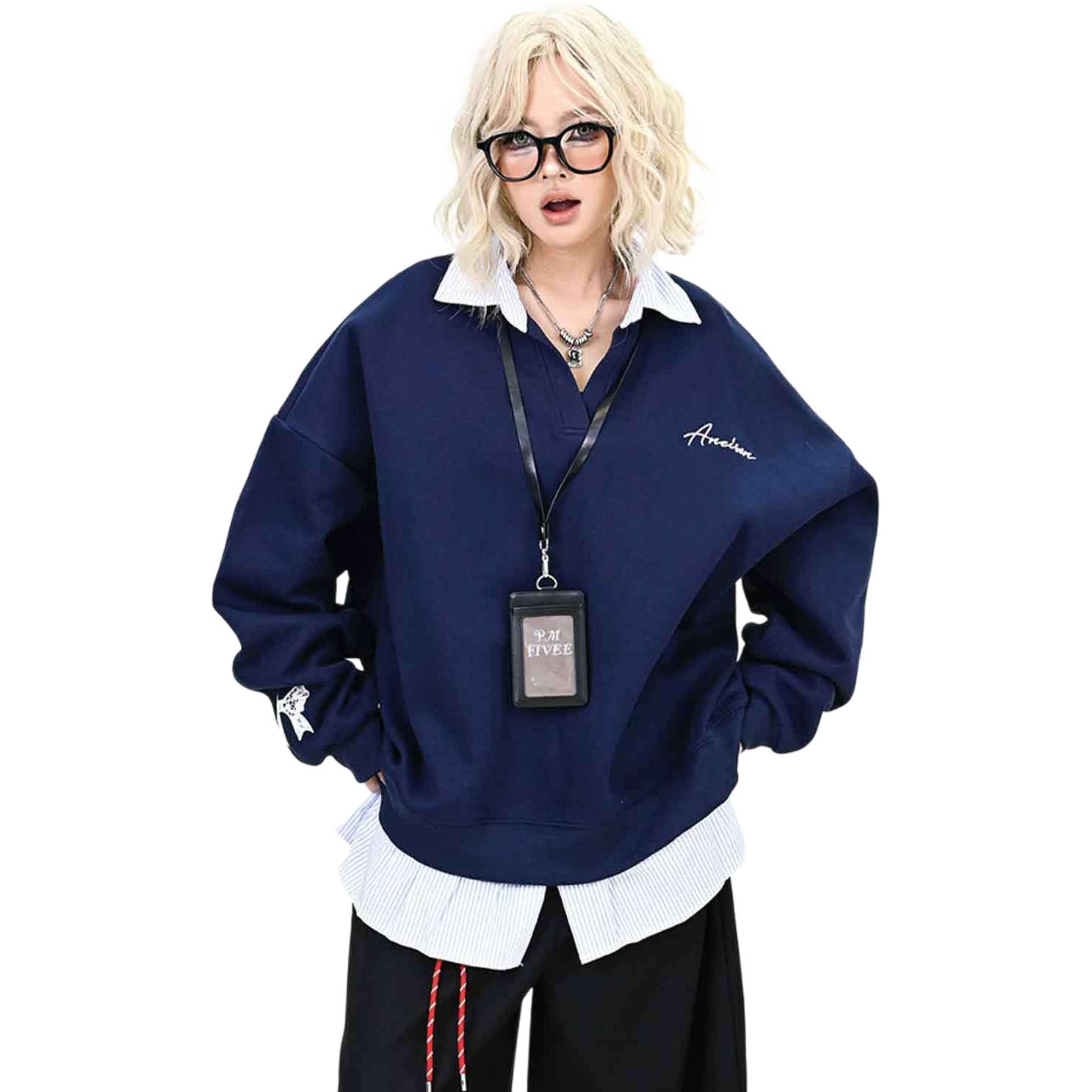 Свитшот Unisex с воротником-стойкой, умеренный крой, двухслойный NEVER RULE, темно-синий
Свитшот Unisex с воротником-стойкой, умеренный крой, двухслойный NEVER RULE, темно-синий