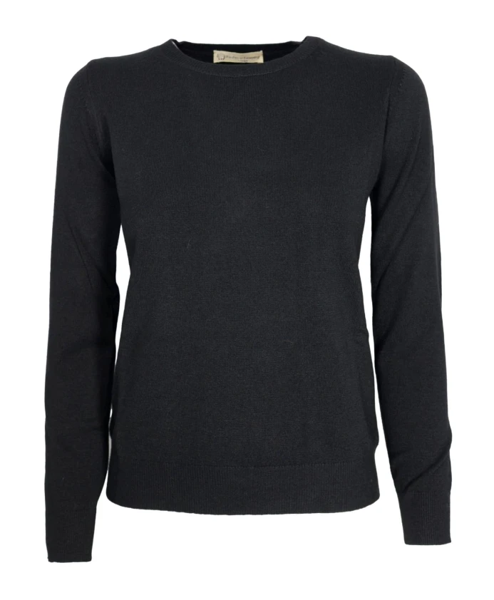 Мягкий пуловер с круглым вырезом из кашемира и шерсти. Cashmere Company, черный
Мягкий пуловер с круглым вырезом из кашемира и шерсти. Cashmere Company, черный