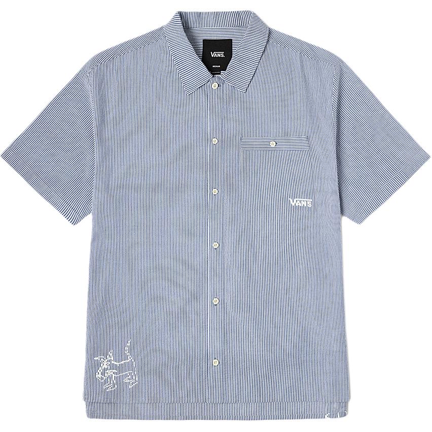Vans Мужская рубашка в сине-белую полоску
Vans Мужская рубашка в сине-белую полоску