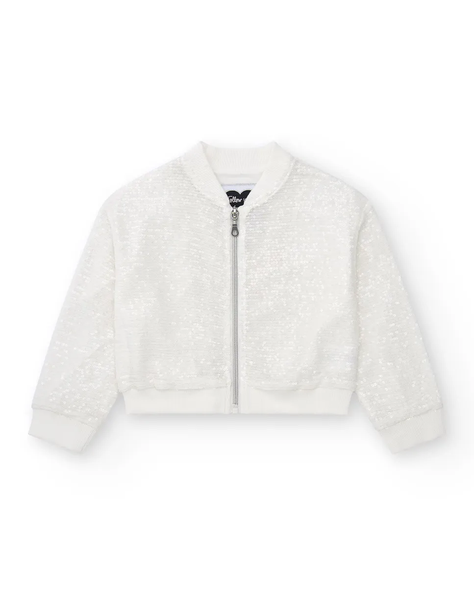 Куртка-бомбер для девочек с пайетками и молнией спереди Tuc tuc, бежевый
Куртка-бомбер для девочек с пайетками и молнией спереди Tuc tuc, бежевый