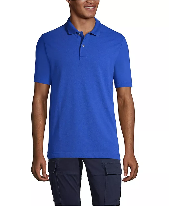 Мужская базовая сетчатая рубашка-поло с коротким рукавом Lands' End, синий
Мужская базовая сетчатая рубашка-поло с коротким рукавом Lands' End, синий