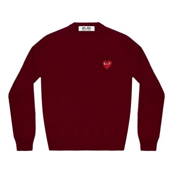 Свитер v-neck l/s t-shirt red emblem 'burgundy' Comme Des Garcons Play, бургундия
Свитер v-neck l/s t-shirt red emblem 'burgundy' Comme Des Garcons Play, бургундия