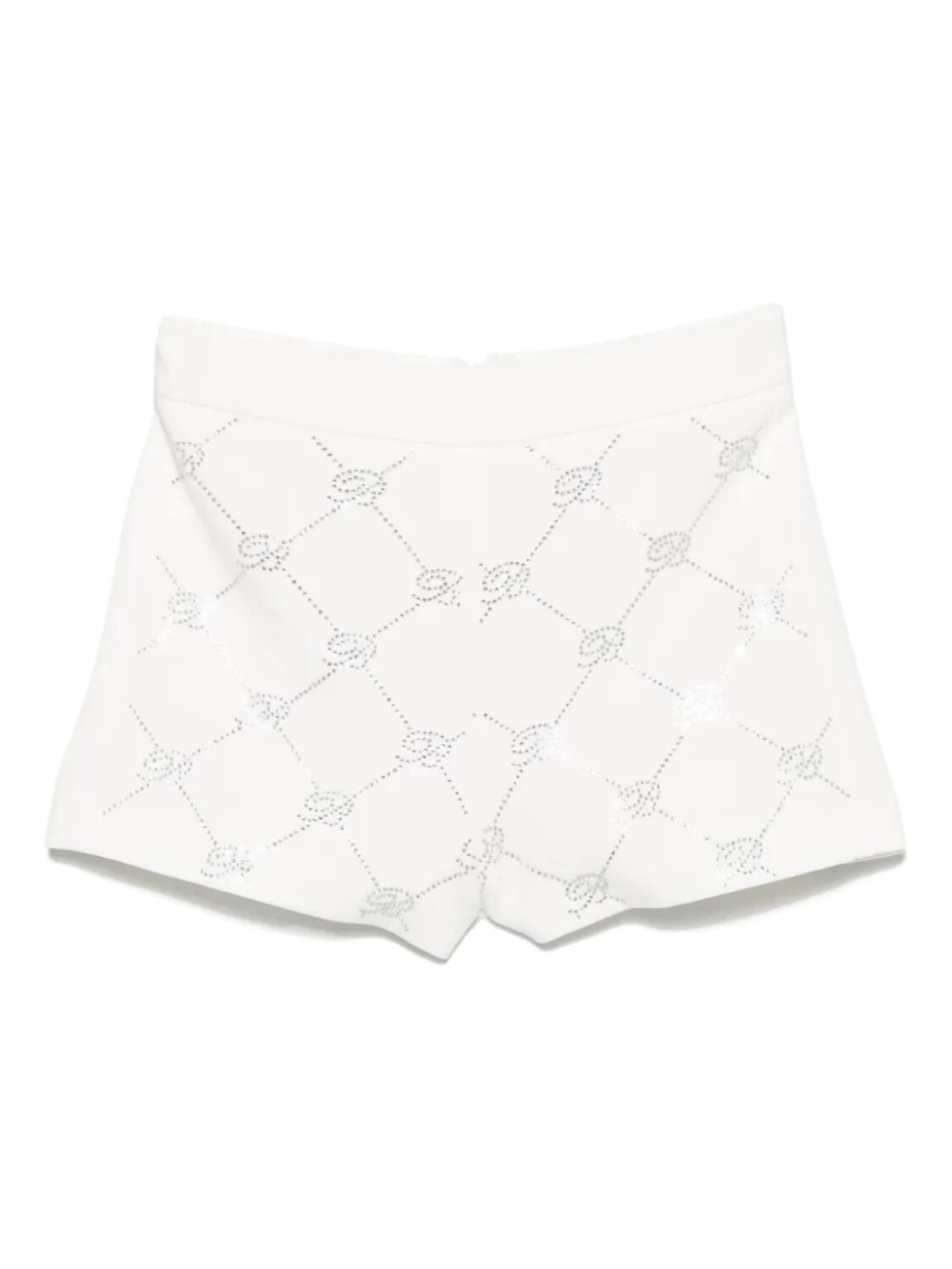 Шорты Miss Blumarine с логотипом из стразов, белый
Шорты Miss Blumarine с логотипом из стразов, белый