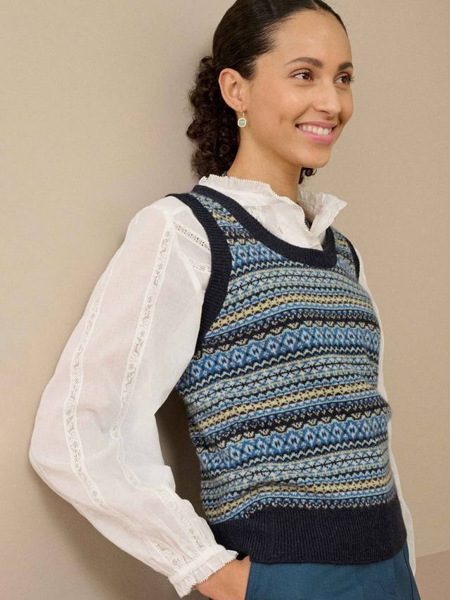 Кашемировый свитер-безрукавка в стиле фэр-айл Brora, Midnight
Кашемировый свитер-безрукавка в стиле фэр-айл Brora, Midnight