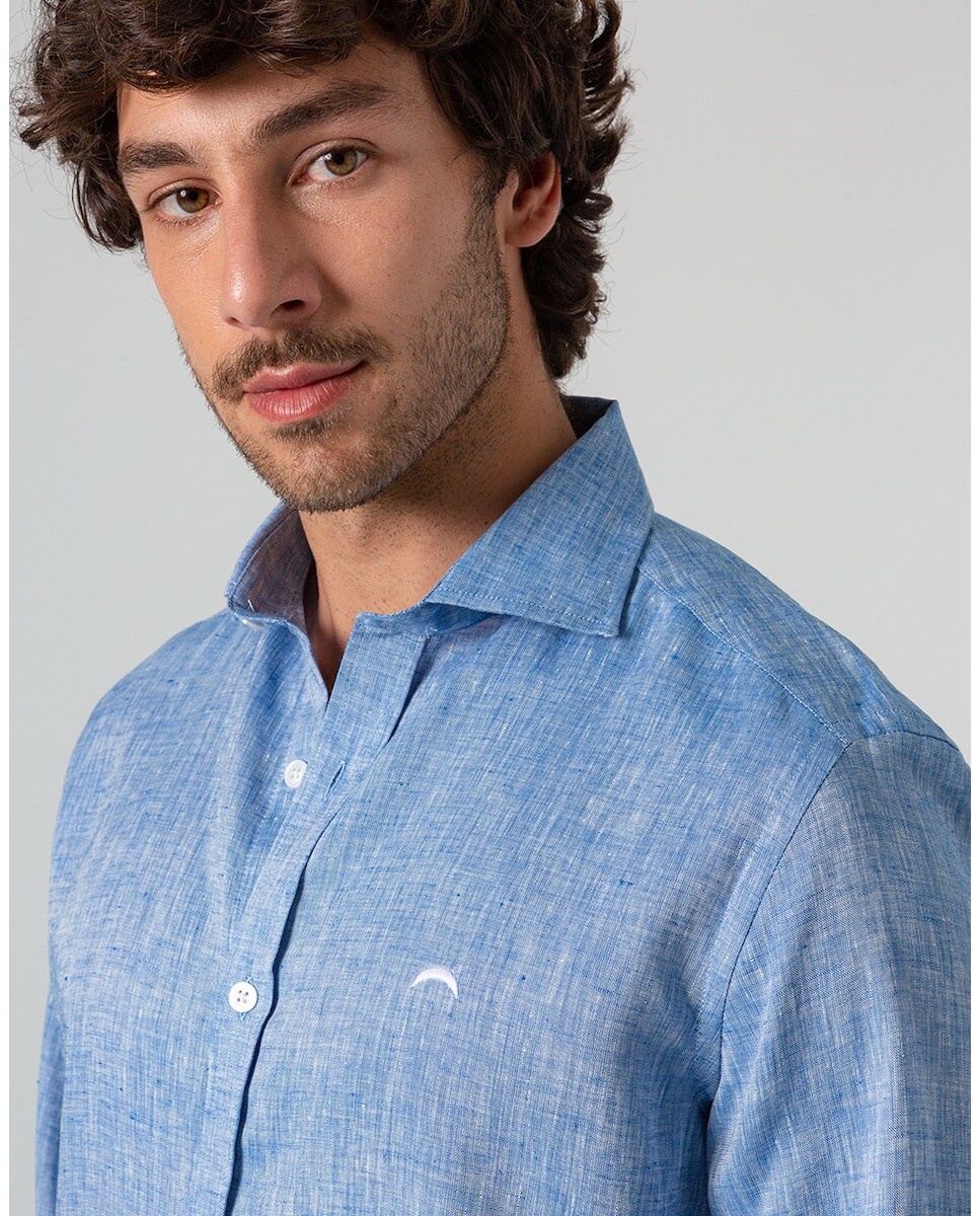 Однотонная узкая мужская рубашка синего цвета Skydiver, синий
Однотонная узкая мужская рубашка синего цвета Skydiver, синий