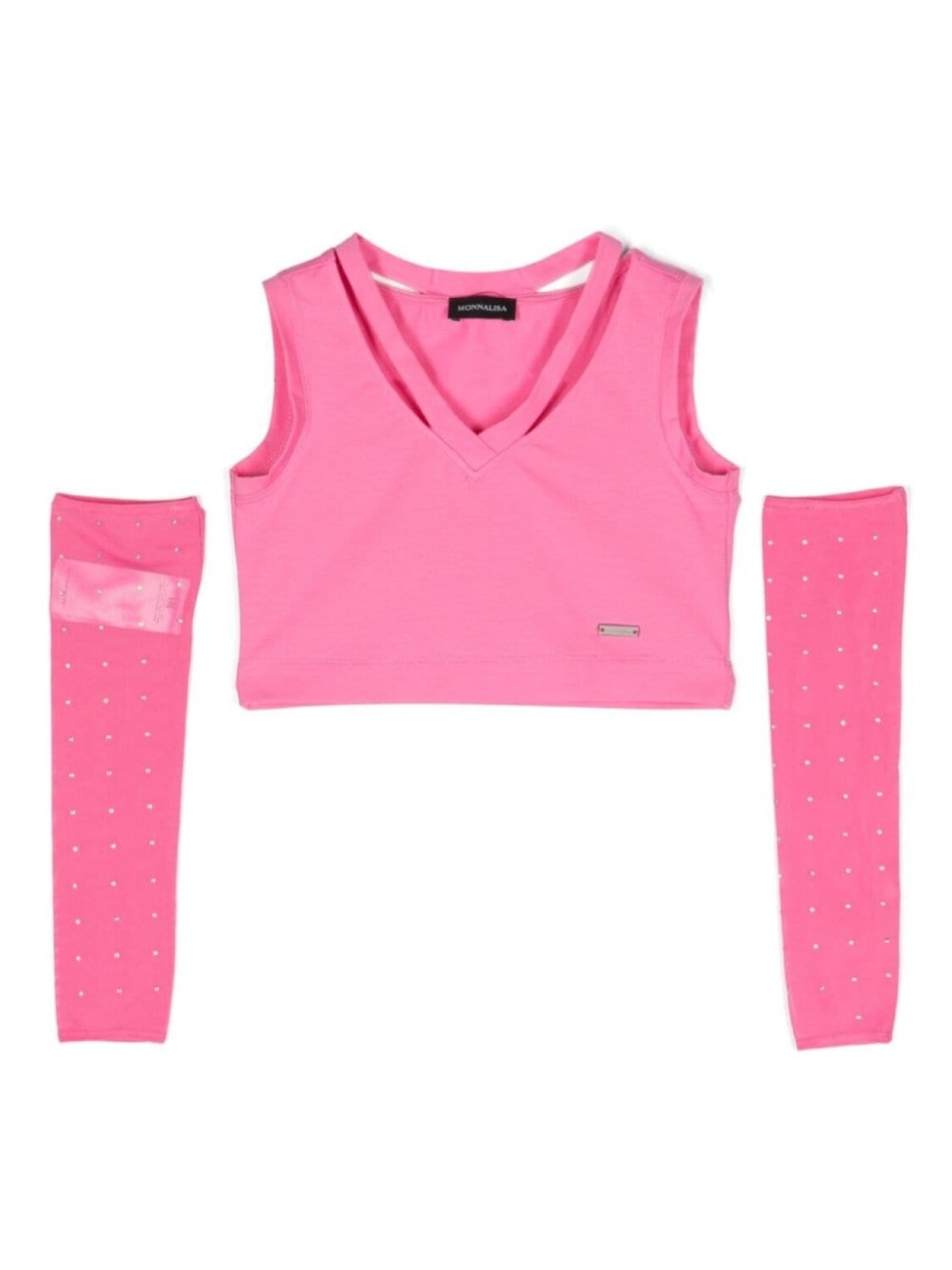 Monnalisa укороченный топ с кристаллами, розовый
Monnalisa укороченный топ с кристаллами, розовый