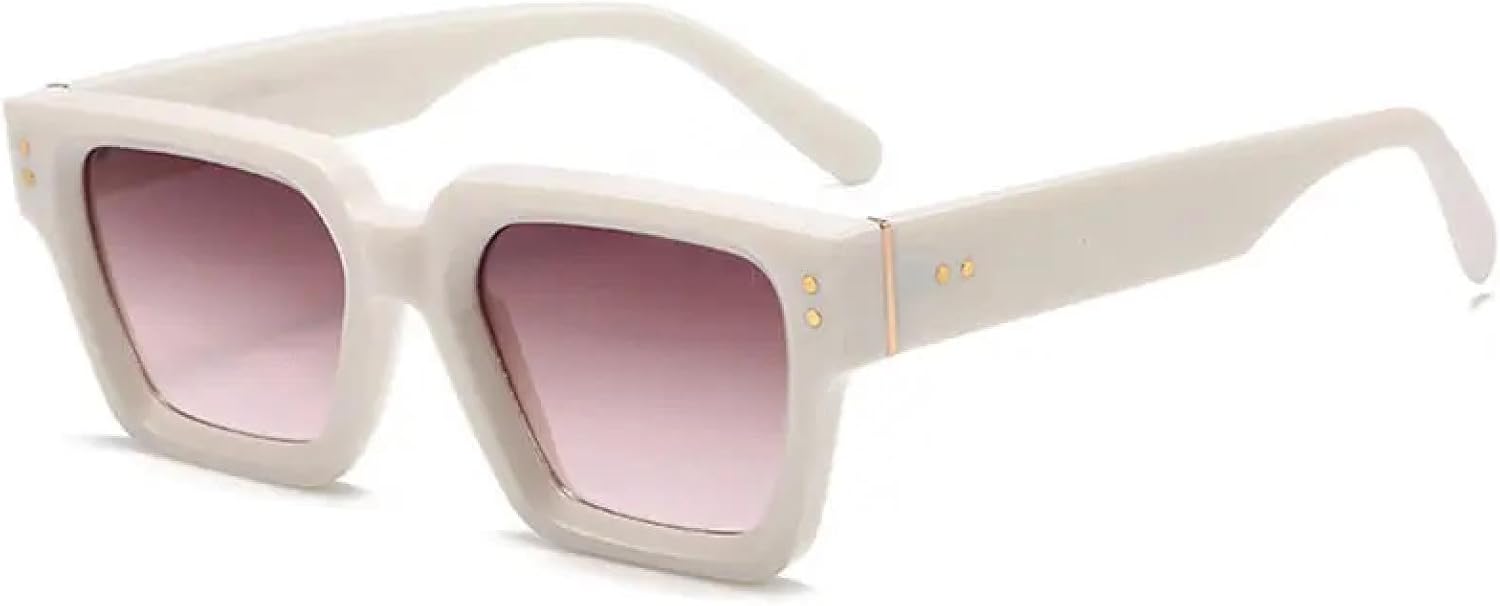 Винтажные женские солнцезащитные очки с градиентным цветом, заклепками, зеркальным покрытием, для использования на открытом воздухе, защита от УФ-излучения UV400 TVTBBVV, Beige
Винтажные женские солнцезащитные очки с градиентным цветом, заклепками, зеркальным покрытием, для использования на открытом воздухе, защита от УФ-излучения UV400 TVTBBVV, Beige