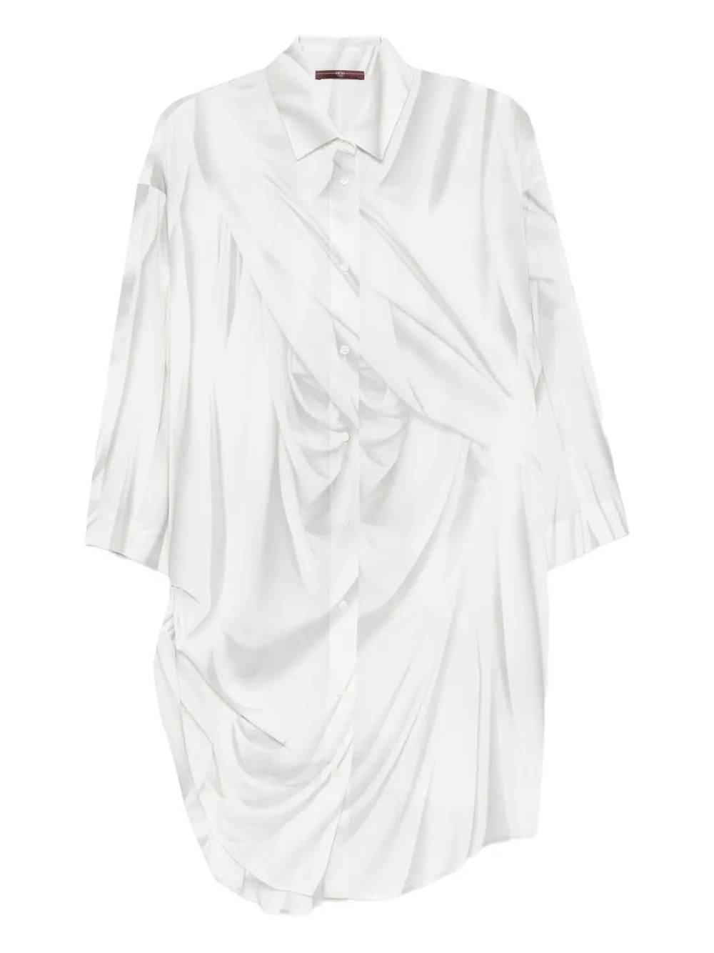 Драпированная рубашка на пуговицах спереди High, белый
Драпированная рубашка на пуговицах спереди High, белый