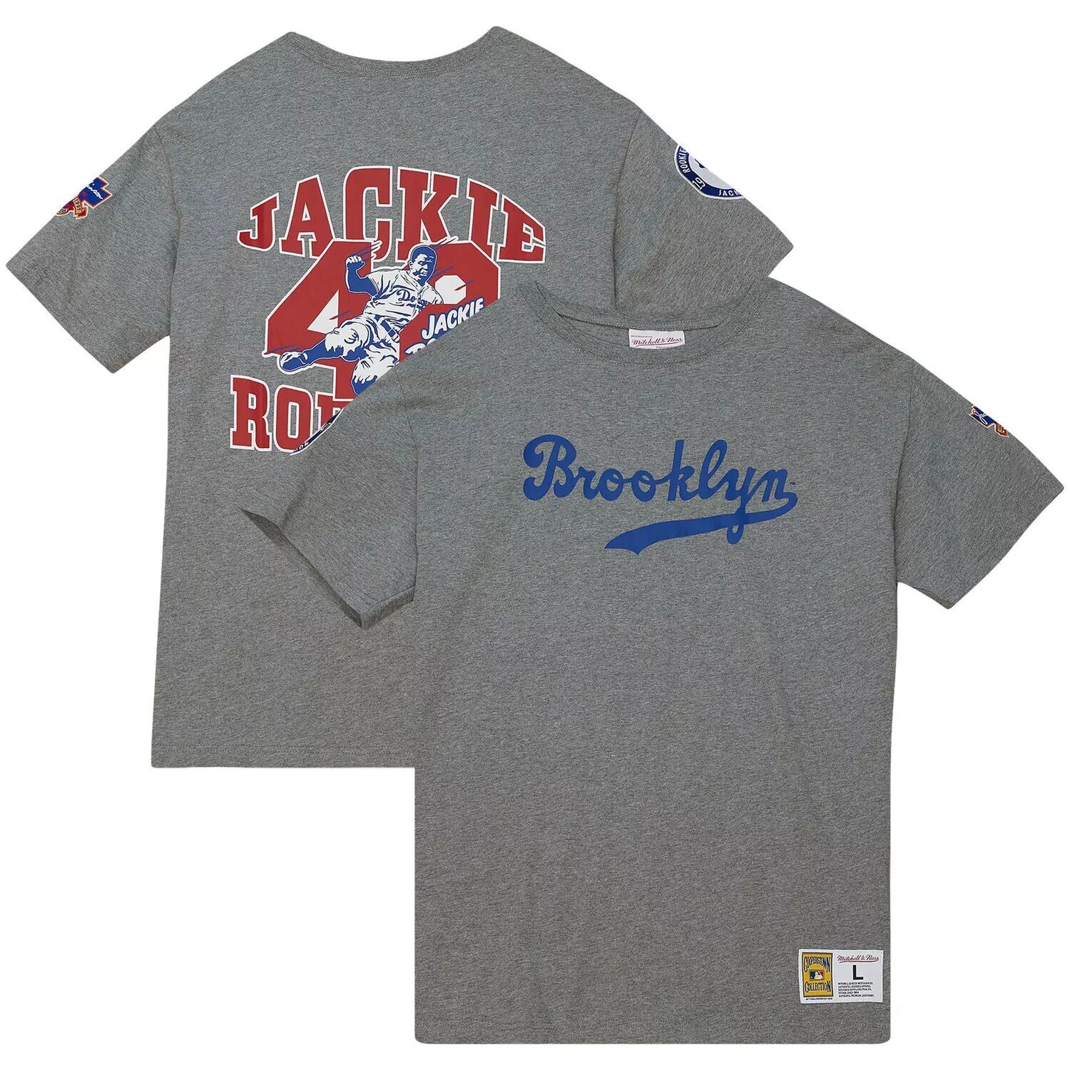 Мужская серая футболка Mitchell & Ness Jackie Robinson Brooklyn Dodgers Cooperstown Collection Legends, Серый, Мужская серая футболка Mitchell & Ness Jackie Robinson Brooklyn Dodgers Cooperstown Collection Legends
Мужская серая футболка Mitchell & Ness Jackie Robinson Brooklyn Dodgers Cooperstown Collection Legends, Серый, Мужская серая футболка Mitchell & Ness Jackie Robinson Brooklyn Dodgers Cooperstown Collection Legends