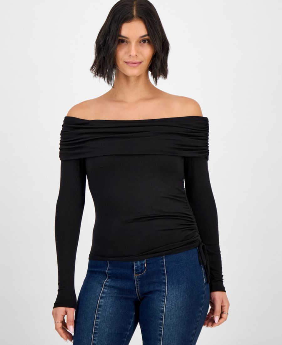 Детский топ с открытыми плечами и сборками Ultra Flirt, Black
Детский топ с открытыми плечами и сборками Ultra Flirt, Black