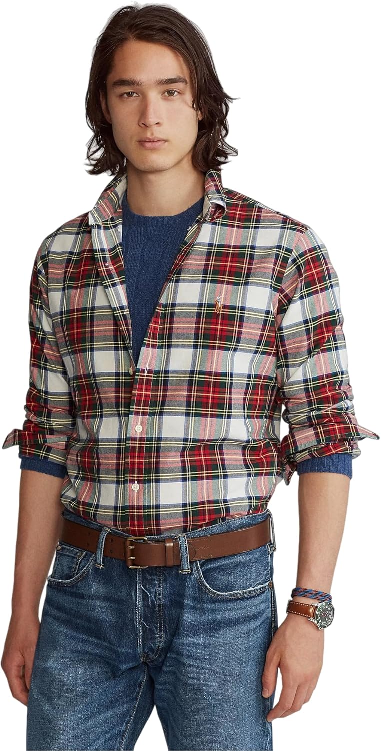 POLO RALPH LAUREN Мужская классическая клетчатая оксфордская рабочая рубашка с длинным рукавом, Multicolor Plaid
POLO RALPH LAUREN Мужская классическая клетчатая оксфордская рабочая рубашка с длинным рукавом, Multicolor Plaid