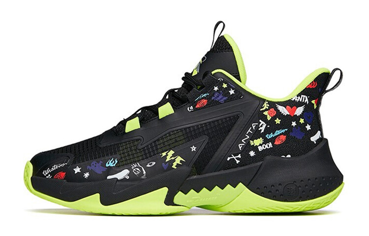 Кроссовки Anta kids Kids Lifestyle Shoes GS Mid-top Black/Green 
Кроссовки Anta kids Kids Lifestyle Shoes GS Mid-top Black/Green