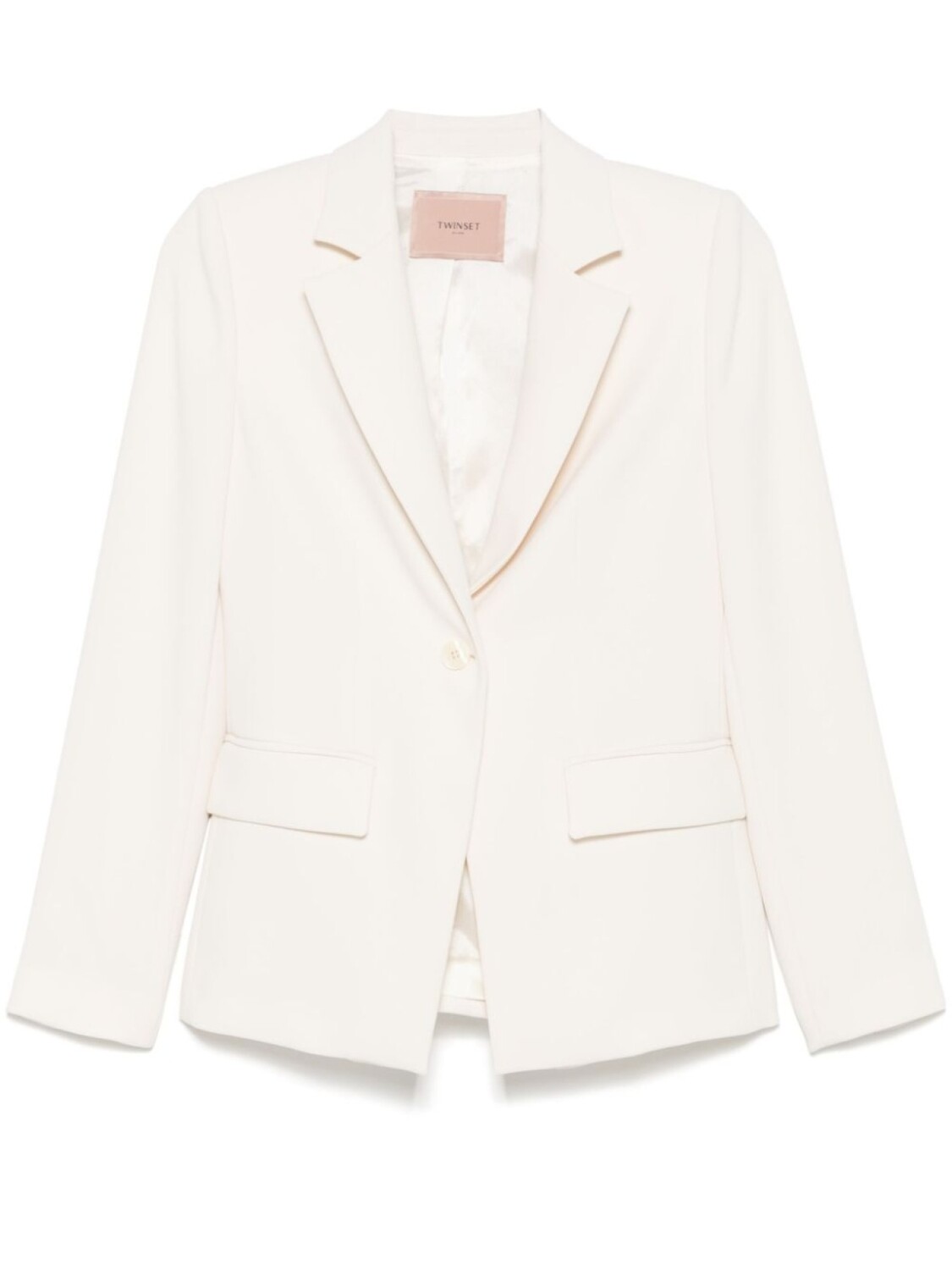 TWINSET однобортный пиджак, белый
TWINSET однобортный пиджак, белый