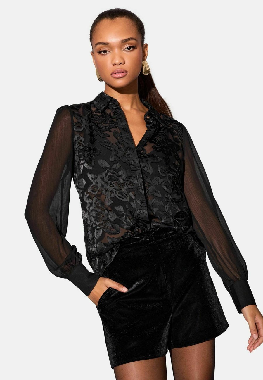 Блуза Lipsy Button-down blouse, Sheer Black/Metallic Black
Блуза Lipsy Button-down blouse, Sheer Black/Metallic Black