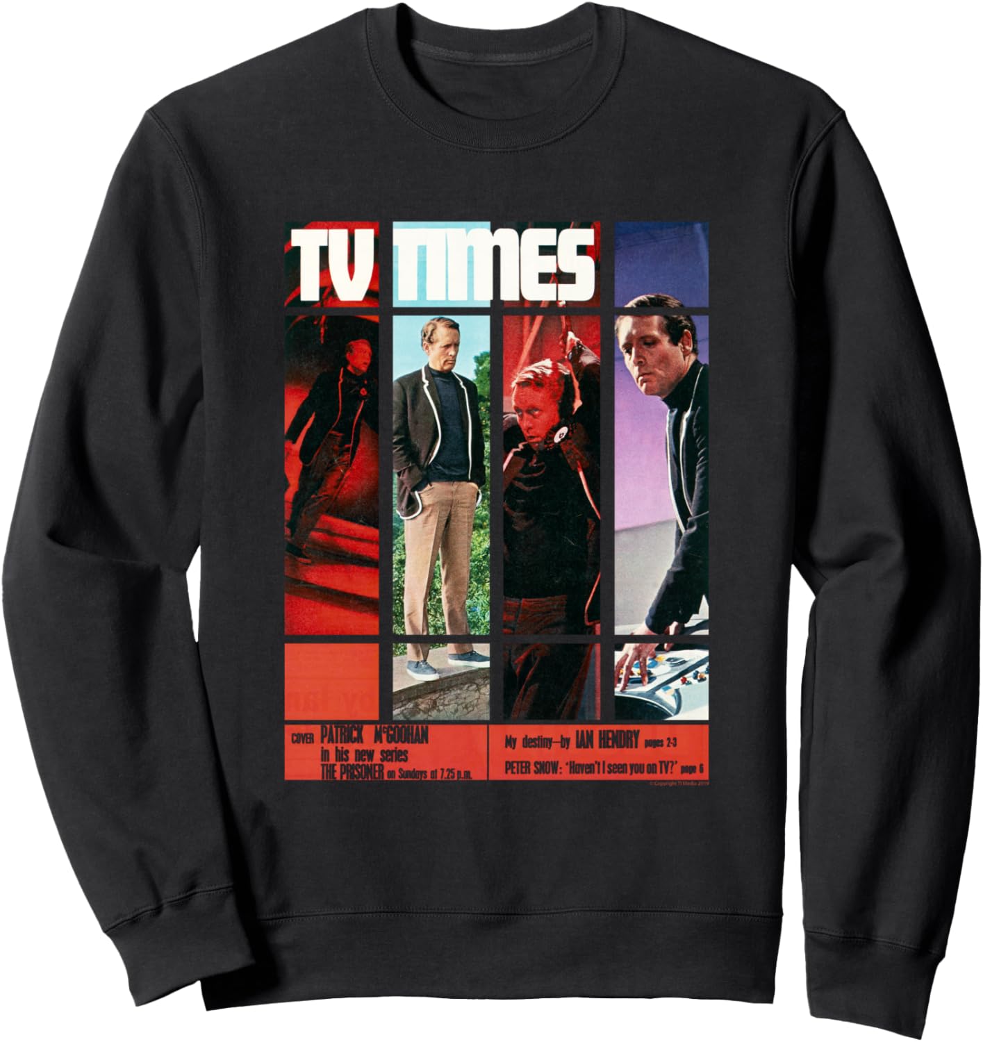Толстовка с изображением Патрика Макгуэна из сериала «Заключенный» (1967), обложка журнала TV Times, черная
Толстовка с изображением Патрика Макгуэна из сериала «Заключенный» (1967), обложка журнала TV Times, черная
