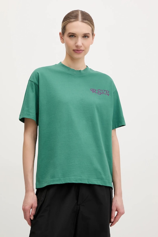 Хлопковая футболка Leffinge Fila, зеленый 
Хлопковая футболка Leffinge Fila, зеленый