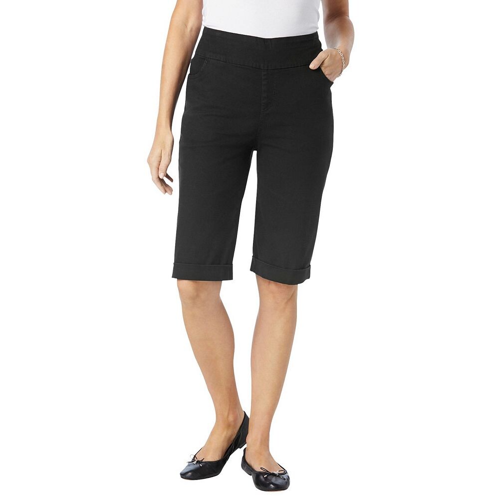 Женщина в женских джинсовых шортах без застежки с гибким кроем больших размеров Woman Within, черный
Женщина в женских джинсовых шортах без застежки с гибким кроем больших размеров Woman Within, черный