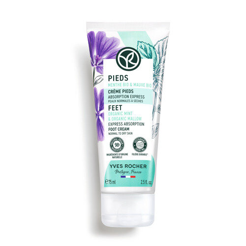 Yves Rocher, Быстро впитывающийся крем для ног, БИО мята и БИО мальва, 75 мл
Yves Rocher, Быстро впитывающийся крем для ног, БИО мята и БИО мальва, 75 мл