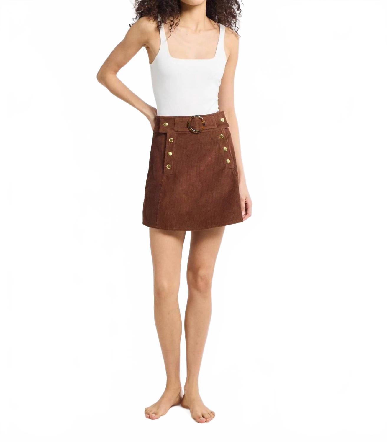 Лорелей Мини-юбка в коричневом MILLE 
Лорелей Мини-юбка в коричневом MILLE