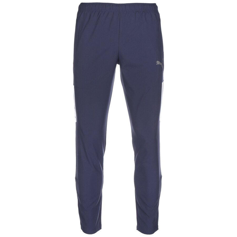 Зауженные тренировочные брюки PUMA TeamLiga, синий 
Зауженные тренировочные брюки PUMA TeamLiga, синий