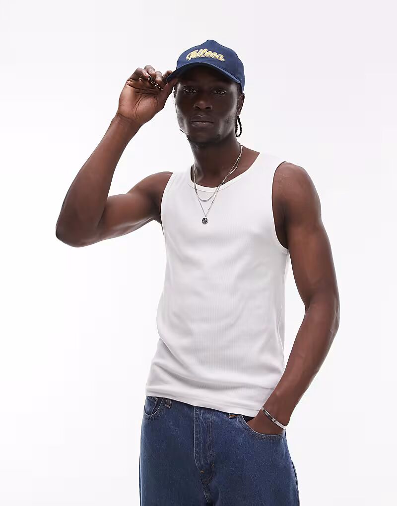 Майка Topman rib белого цвета
Майка Topman rib белого цвета