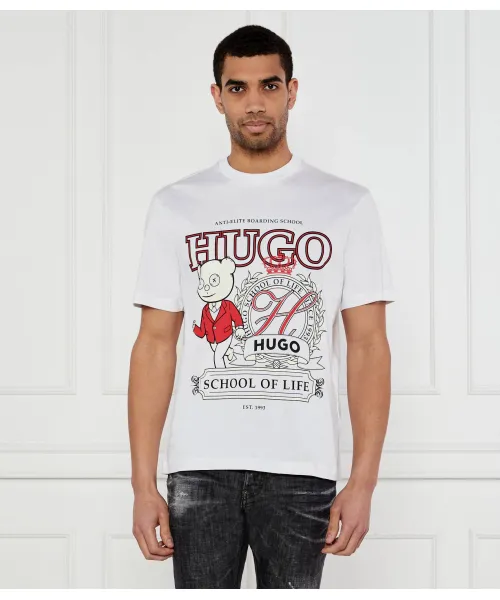 Футболка Дапорони Loose fit Hugo, белый 
Футболка Дапорони Loose fit Hugo, белый