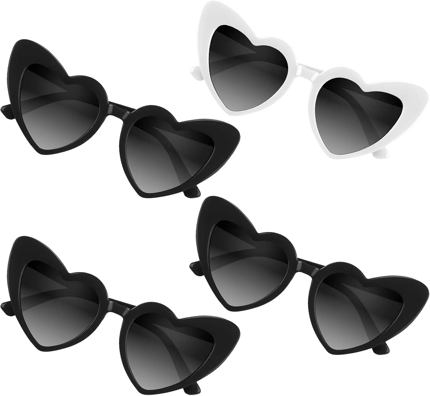 Набор из 4/6/8/10/12 солнцезащитных очков для девичника в форме сердца, винтажные очки в форме сердца для женщин, свадебной вечеринки BOUBONI, White+black
Набор из 4/6/8/10/12 солнцезащитных очков для девичника в форме сердца, винтажные очки в форме сердца для женщин, свадебной вечеринки BOUBONI, White+black