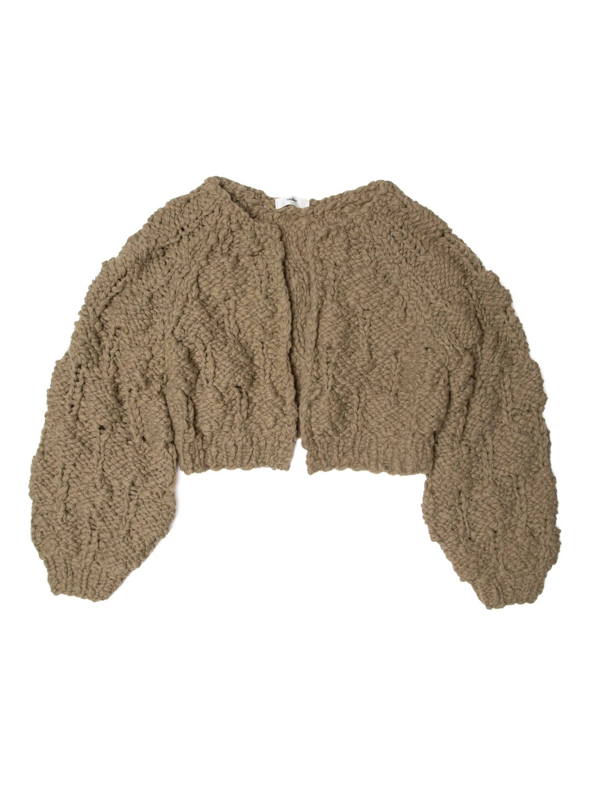 Кардиган крупной вязки Muller Of Yoshiokubo, коричневый
Кардиган крупной вязки Muller Of Yoshiokubo, коричневый