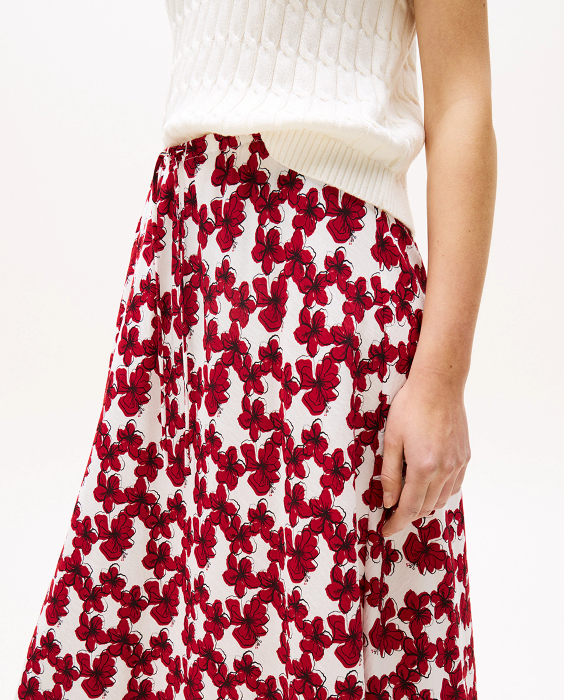 Юбка миди свободного кроя со шнурком Tommy Hilfiger, красный
Юбка миди свободного кроя со шнурком Tommy Hilfiger, красный