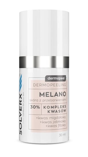 Кислотный пилинг, 30мл SOLVERX, Dermopeel Melano
Кислотный пилинг, 30мл SOLVERX, Dermopeel Melano