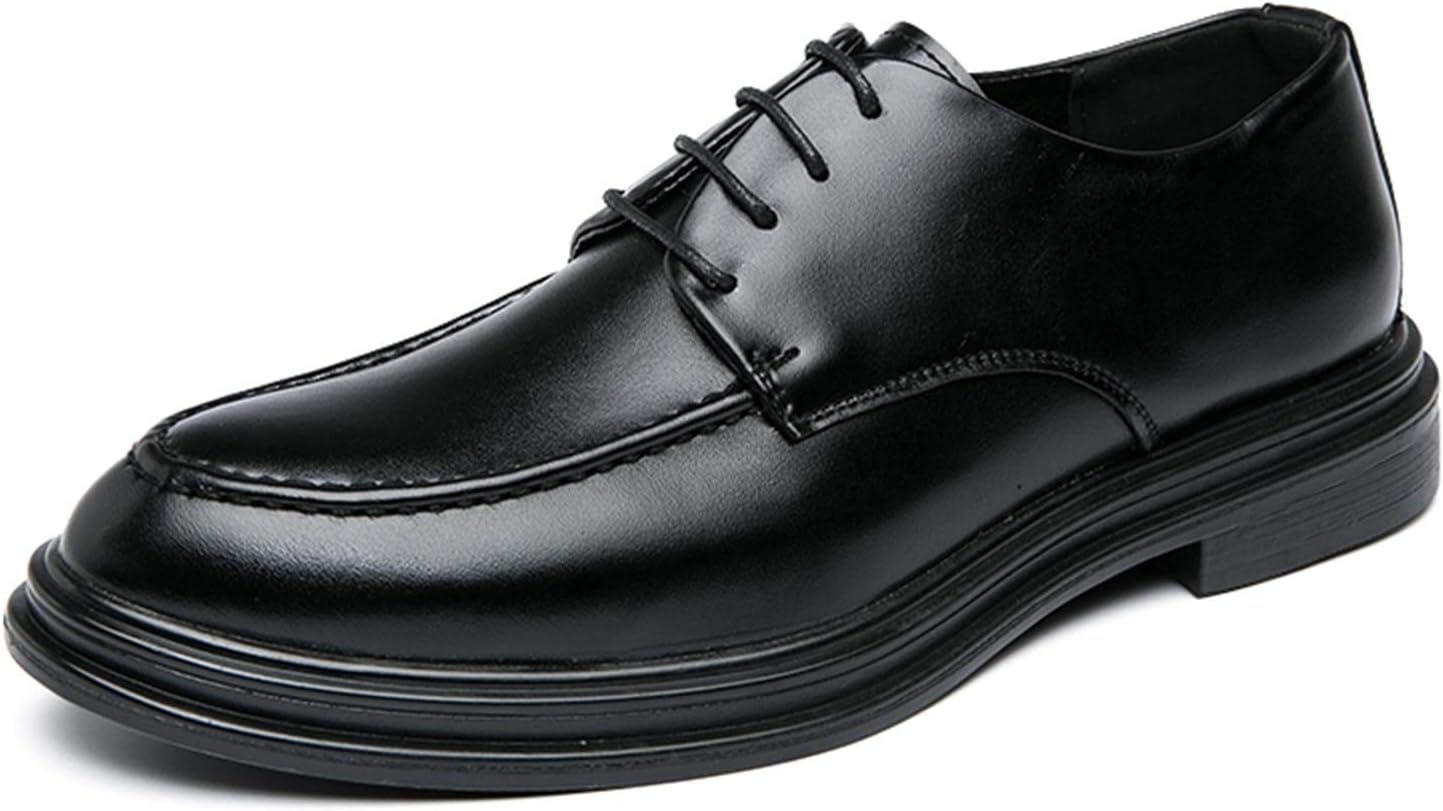 Мужские оксфордские туфли на шнуровке, полированные, с круглым носком, дерби, с фартуком, из искусственной кожи, с нескользящей резиновой подошвой и противоскользящим блочным каблуком, свадебные Zuzala, черный
Мужские оксфордские туфли на шнуровке, полированные, с круглым носком, дерби, с фартуком, из искусственной кожи, с нескользящей резиновой подошвой и противоскользящим блочным каблуком, свадебные Zuzala, черный