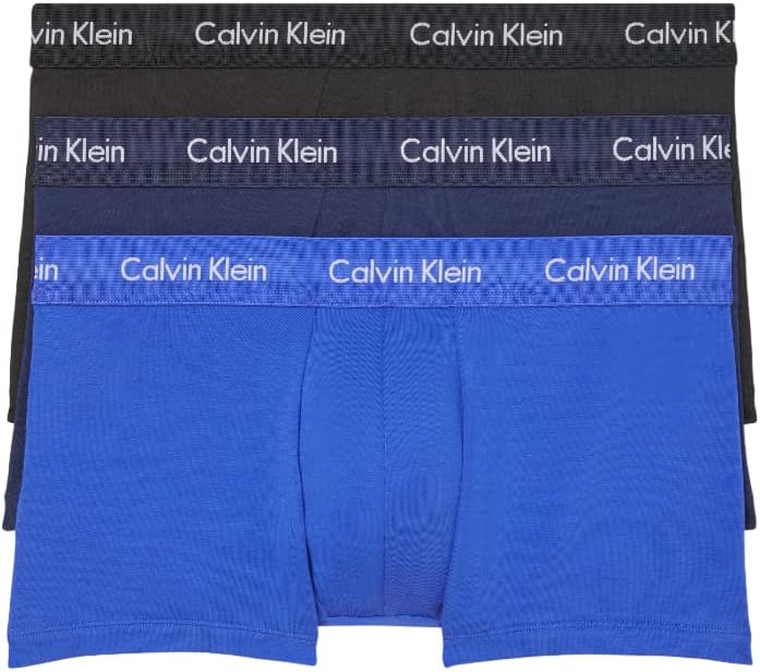 Комплект из 3 мужских трусов-боксеров Calvin Klein из хлопка и эластичной ткани с низкой посадкой, 1 Black, 1 Blue Shadow, 1 Cobalt Water
Комплект из 3 мужских трусов-боксеров Calvin Klein из хлопка и эластичной ткани с низкой посадкой, 1 Black, 1 Blue Shadow, 1 Cobalt Water