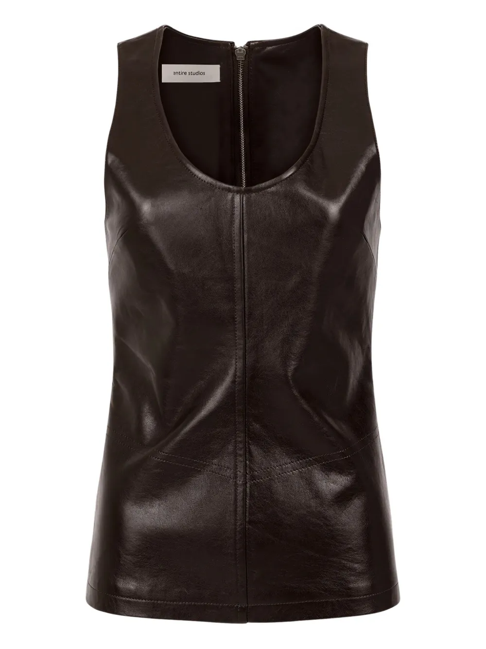 Кожаный топ-майка ENTIRE STUDIOS, коричневый
Кожаный топ-майка ENTIRE STUDIOS, коричневый