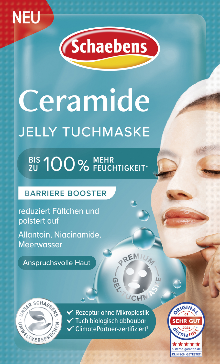 Маска для лица Schaebens Ceramide Jelly Tuchmaske
Маска для лица Schaebens Ceramide Jelly Tuchmaske